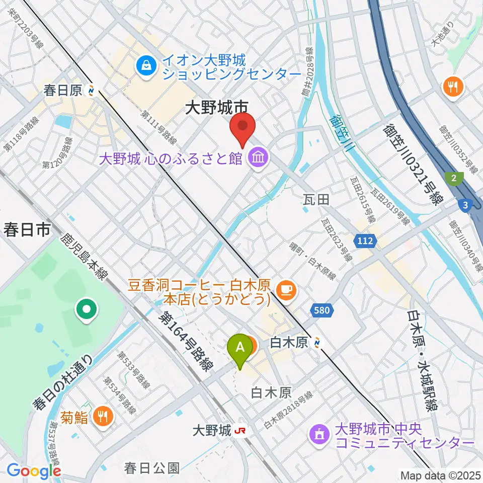 大野城まどかぴあ周辺のホテル一覧地図