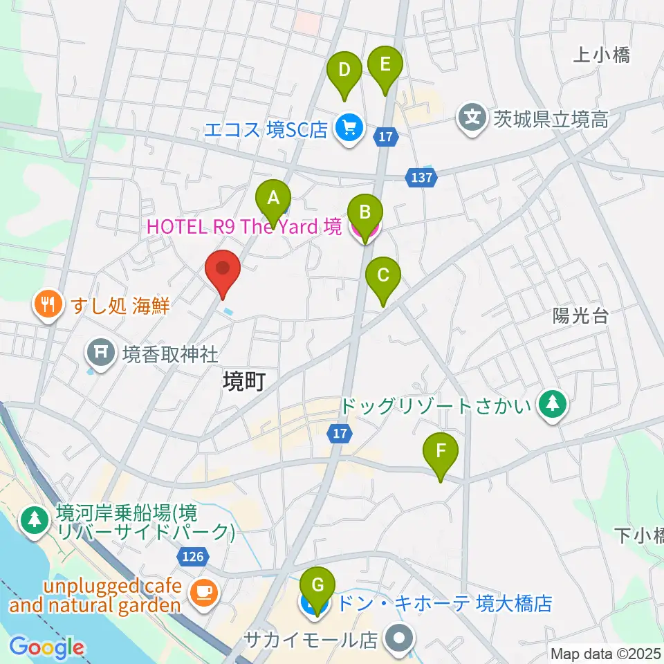 楽園堂周辺のホテル一覧地図