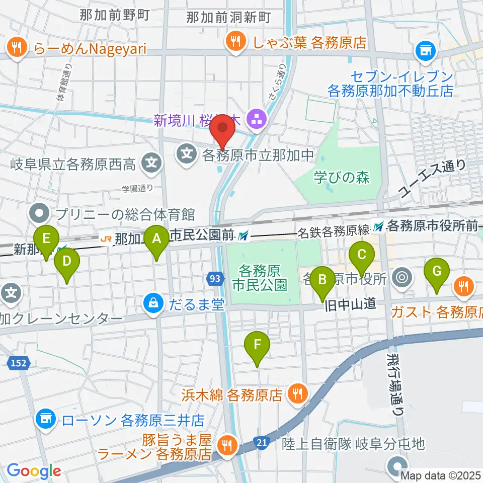 ウインドウエーブ 管楽器教室周辺のホテル一覧地図