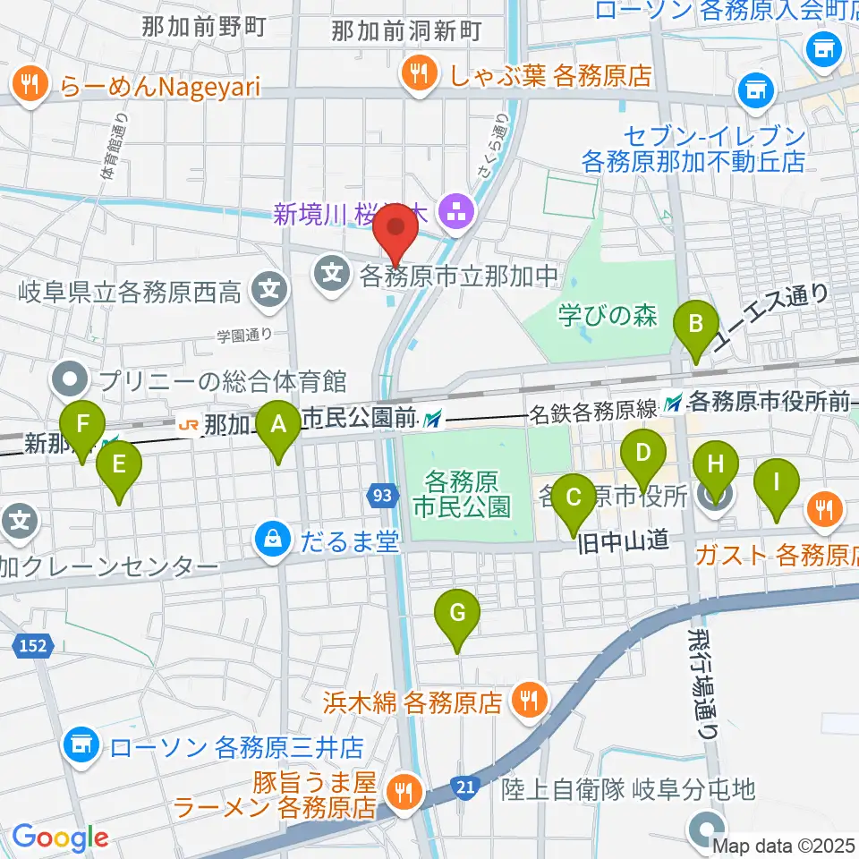 ウインドウエーブ 管楽器教室周辺のホテル一覧地図