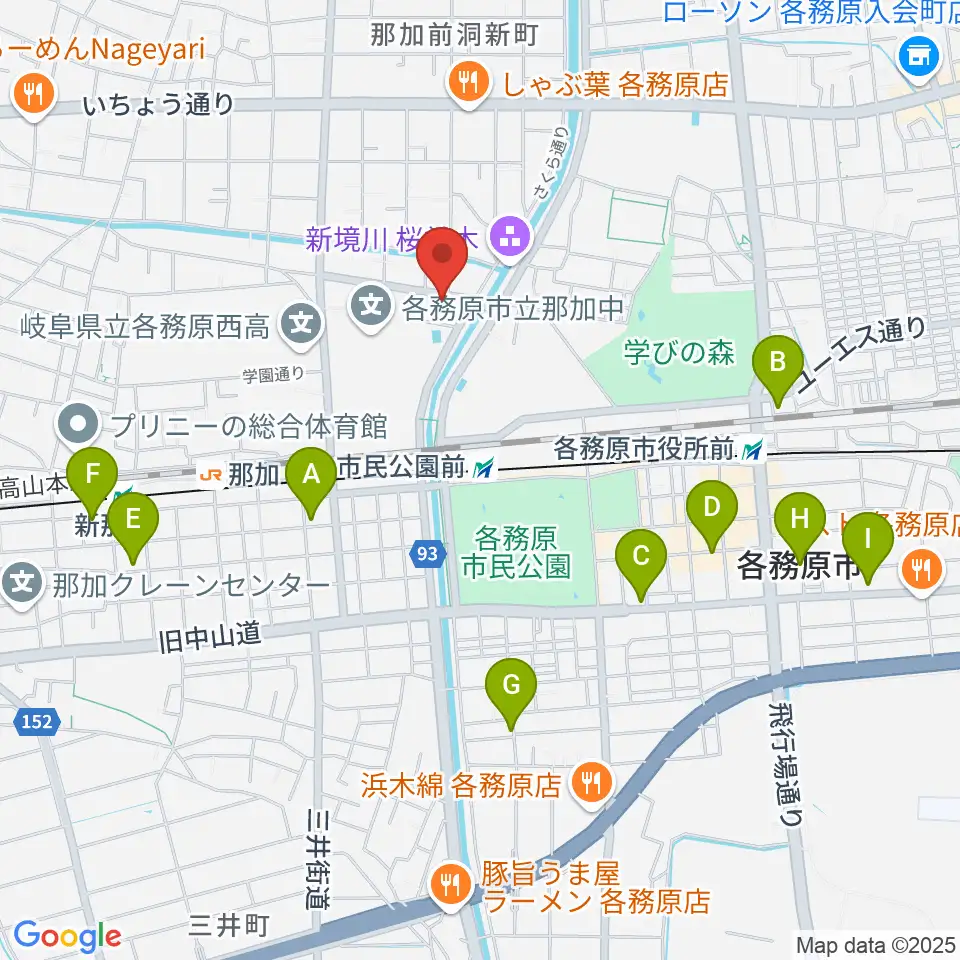 ウインドウエーブ 管楽器教室周辺のホテル一覧地図