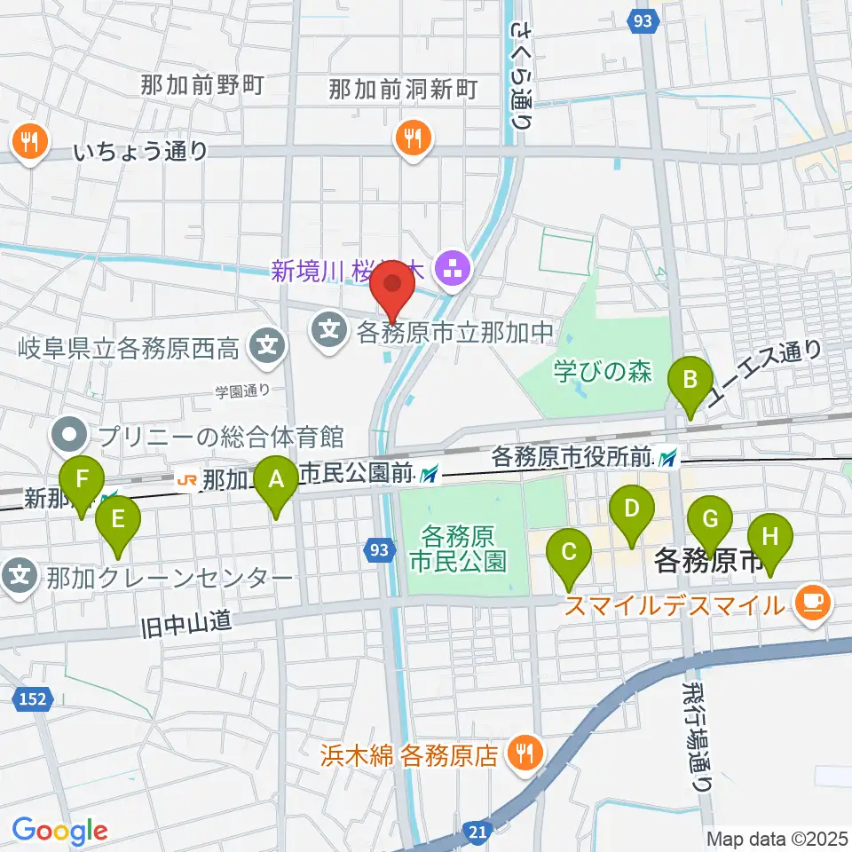 ウインドウエーブ 管楽器教室周辺のホテル一覧地図