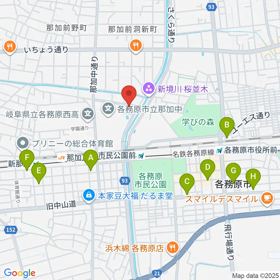 ウインドウエーブ 管楽器教室周辺のホテル一覧地図