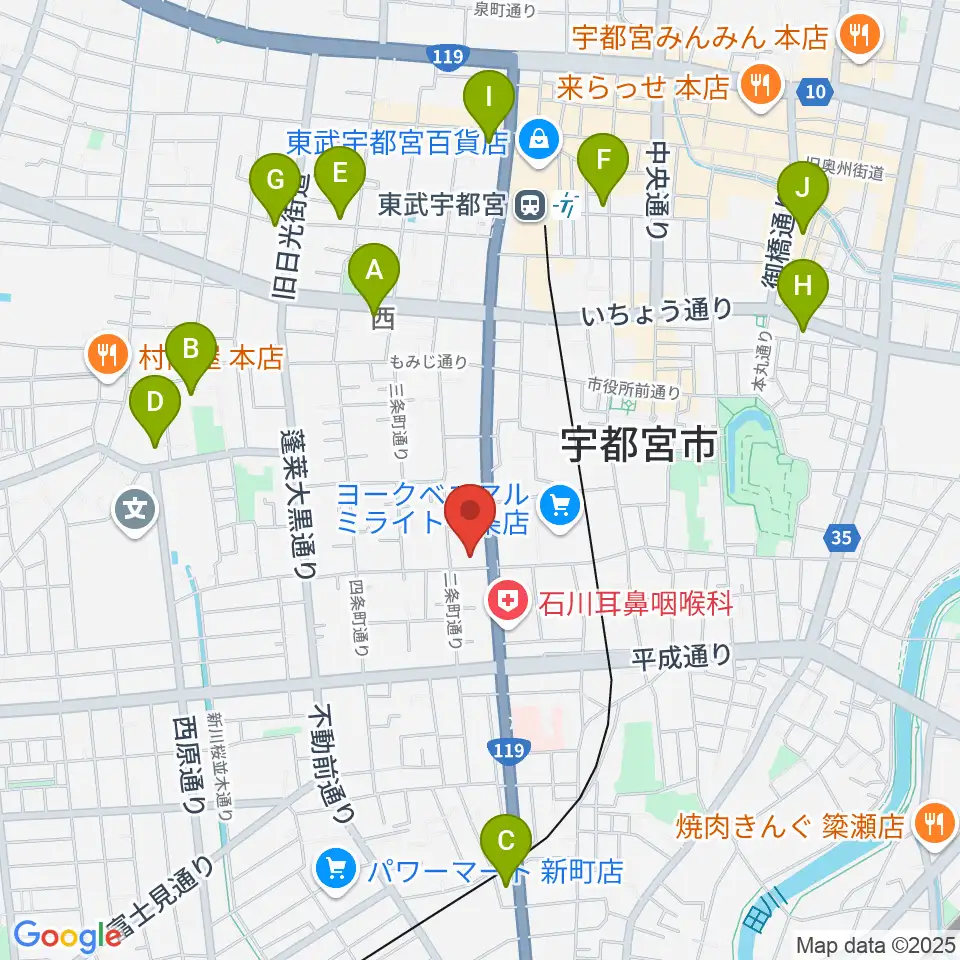 アプトホール周辺のホテル一覧地図