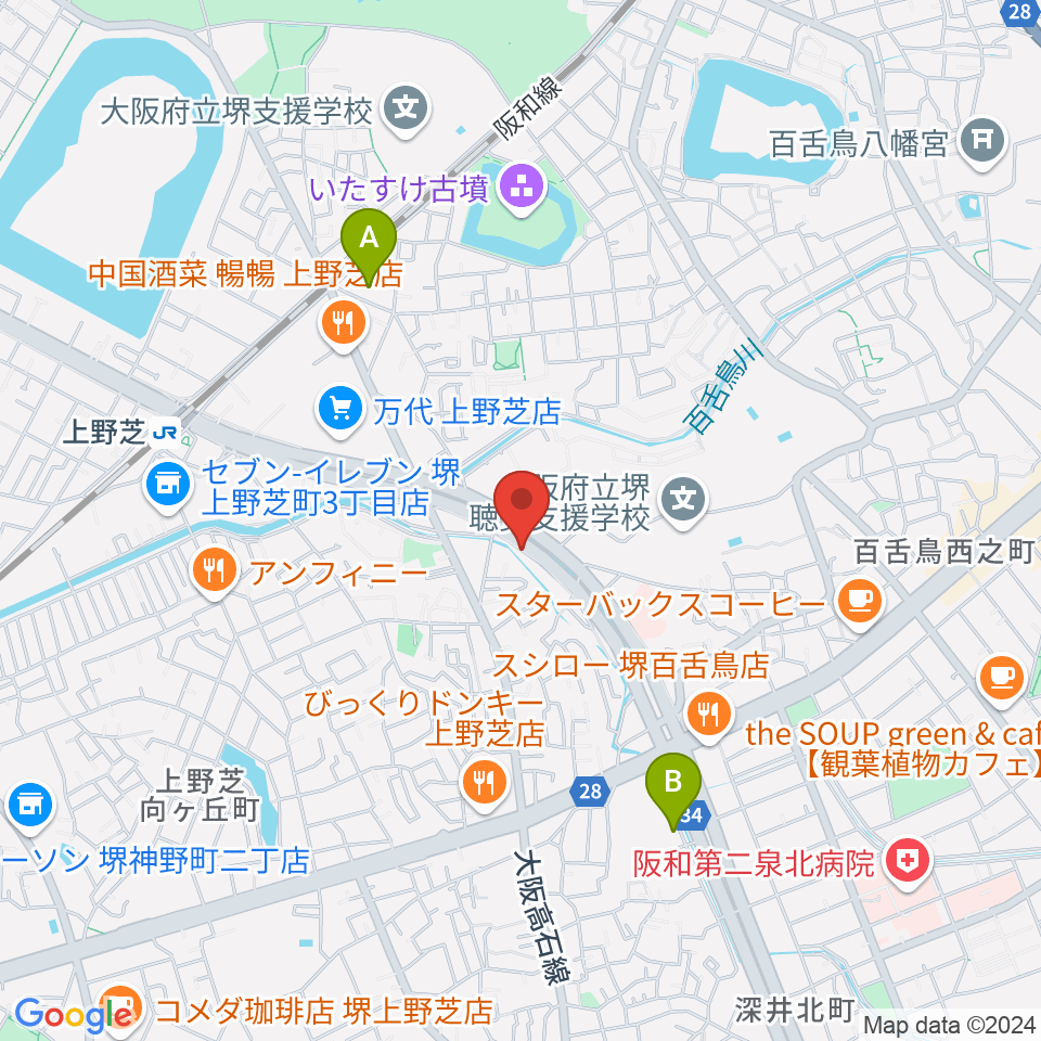 FSアカデミー本校周辺のホテル一覧地図