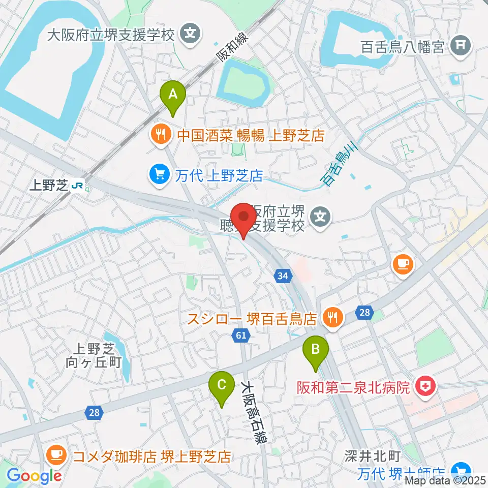 FSアカデミー本校周辺のホテル一覧地図