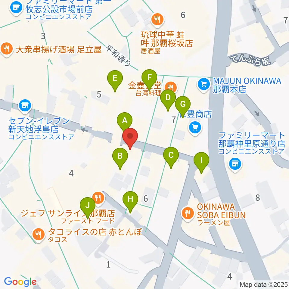 知名オーディオ周辺のホテル一覧地図