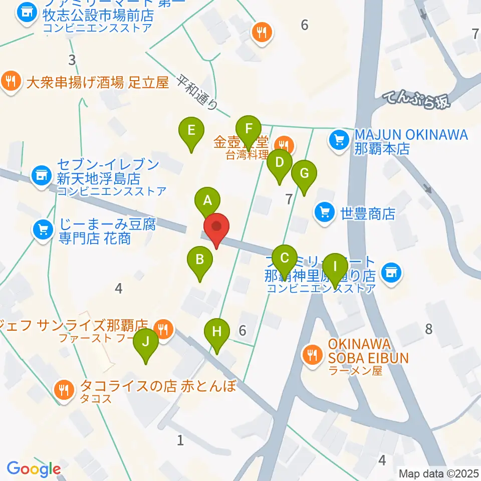 知名オーディオ周辺のホテル一覧地図