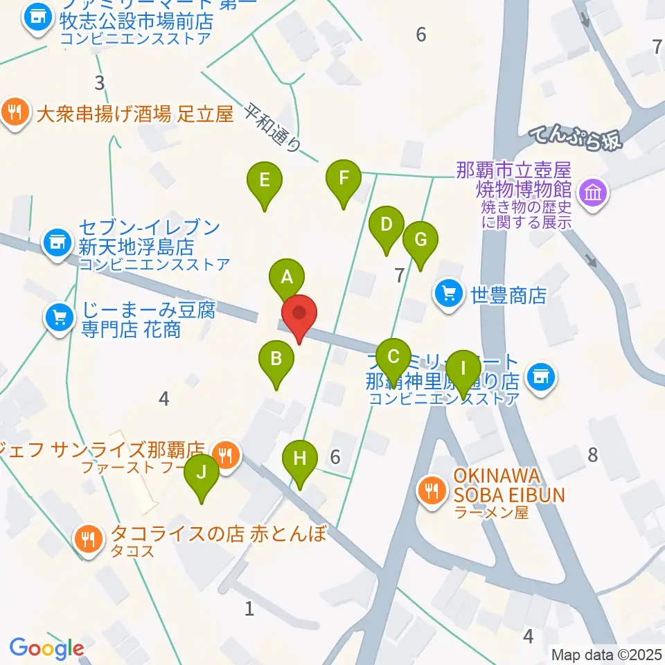 知名オーディオ周辺のホテル一覧地図