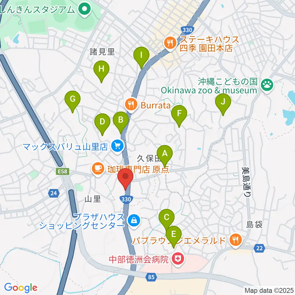 島ピアノセンター周辺のホテル一覧地図