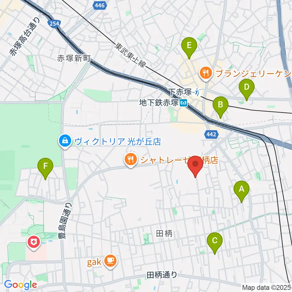 吉田音楽教室周辺のホテル一覧地図