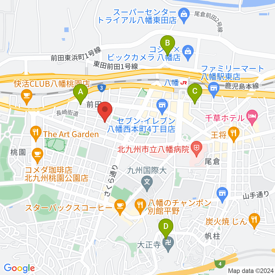 フルート＆ピアノ教室 癒音工房周辺のホテル一覧地図