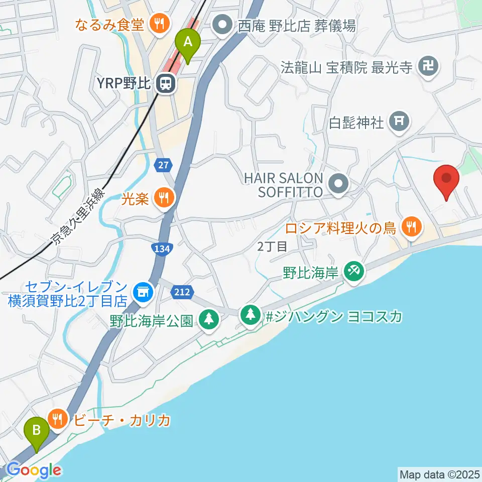JUN音楽教室周辺のホテル一覧地図