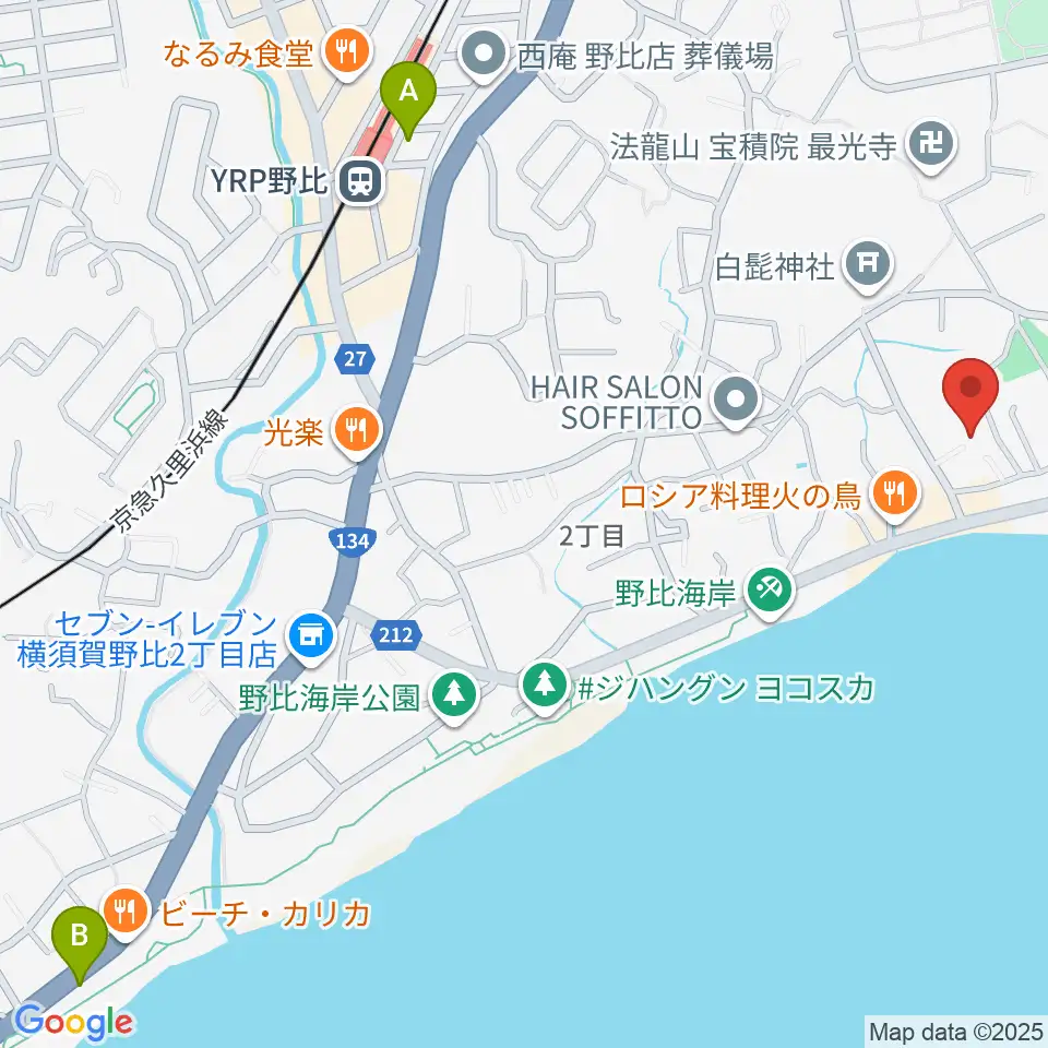 JUN音楽教室周辺のホテル一覧地図