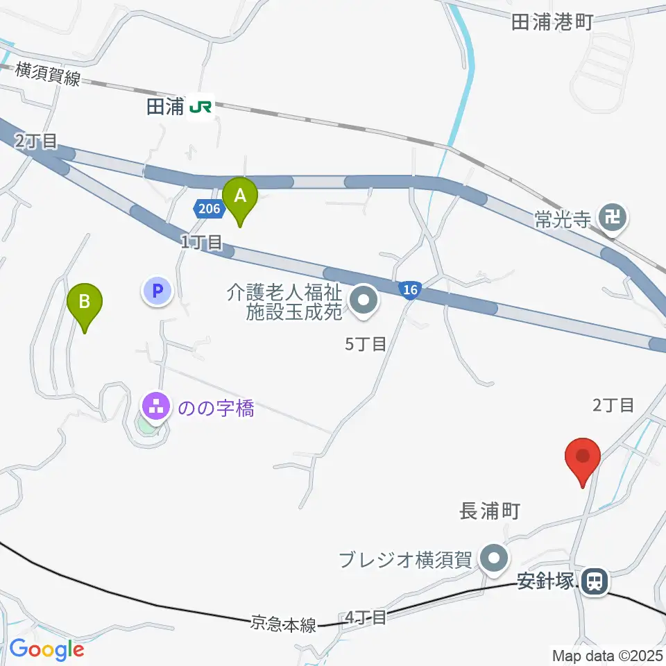 アラベスク音楽教室周辺のホテル一覧地図