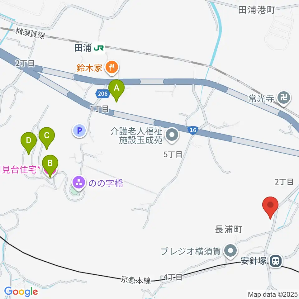 アラベスク音楽教室周辺のホテル一覧地図