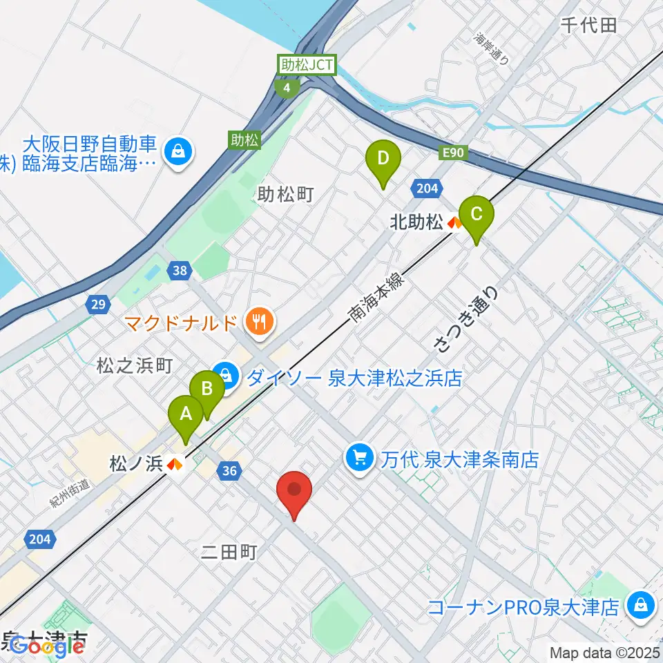 グレイスピアノサービス周辺のホテル一覧地図