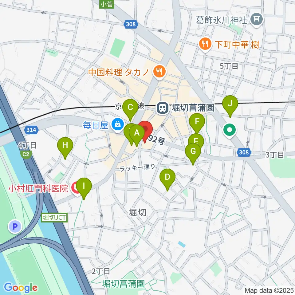 ミュージックスクール・ピュアボイス周辺のホテル一覧地図