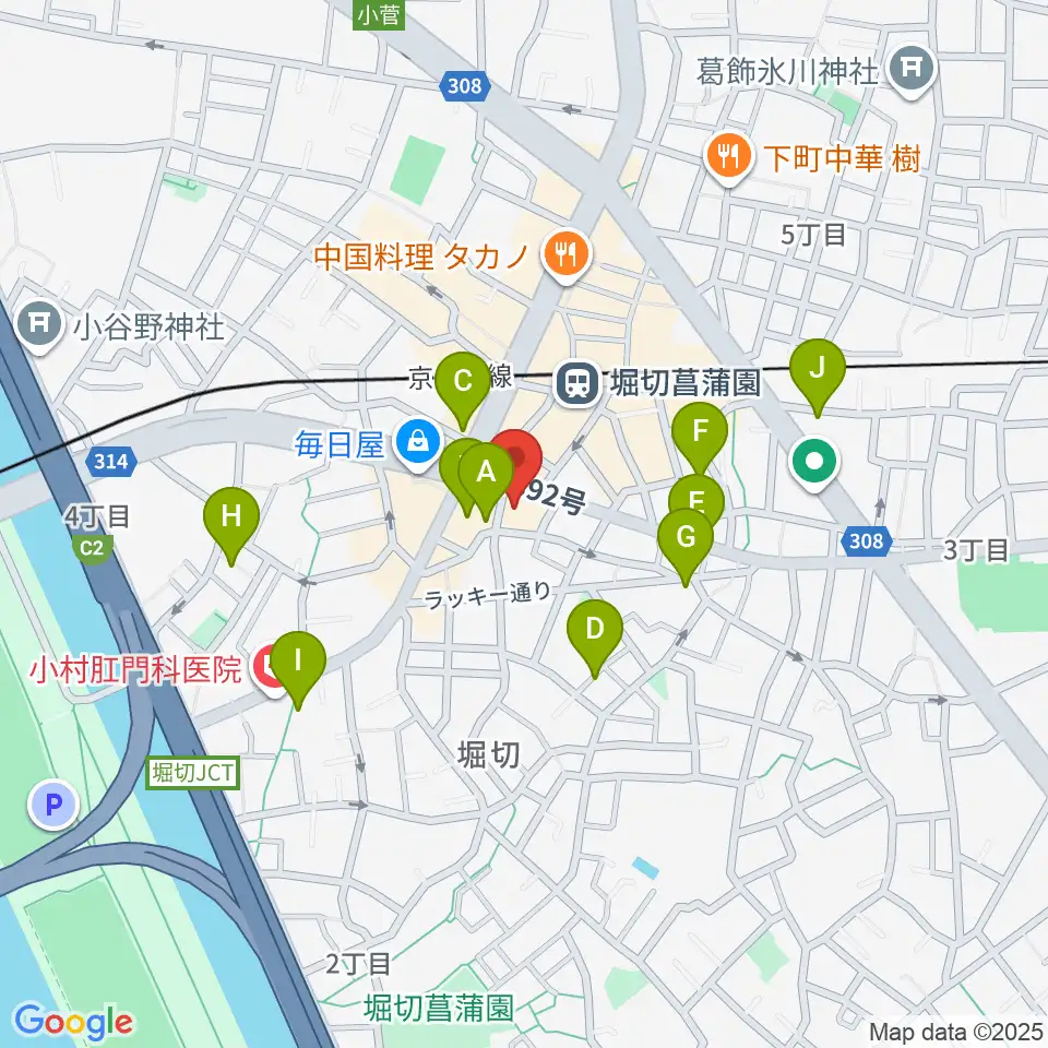 ミュージックスクール・ピュアボイス周辺のホテル一覧地図