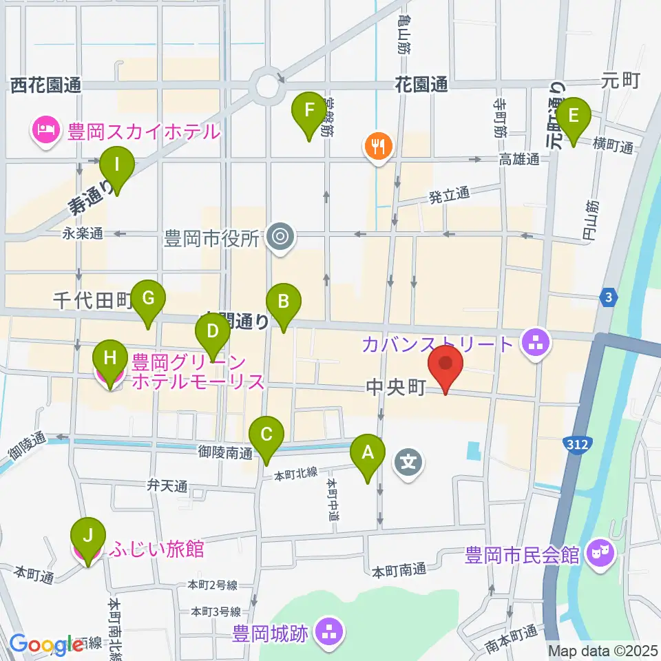 田中音友堂周辺のホテル一覧地図