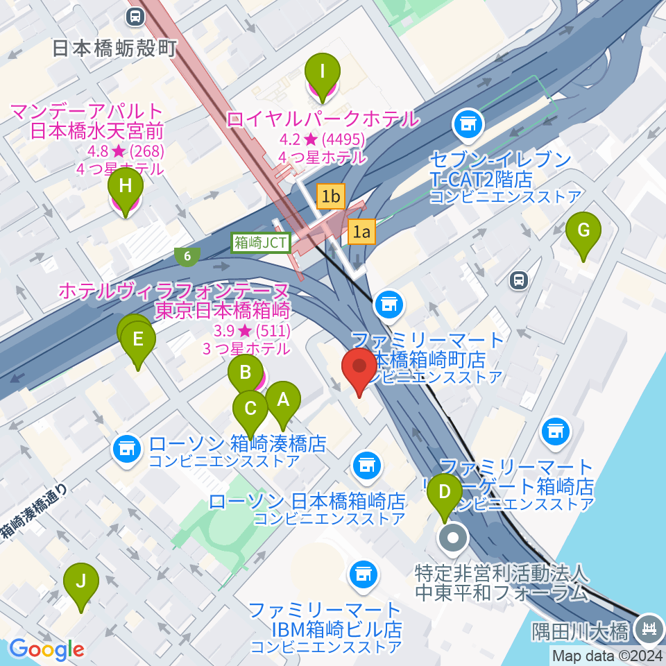 サロン・ド・モデラート周辺のホテル一覧地図