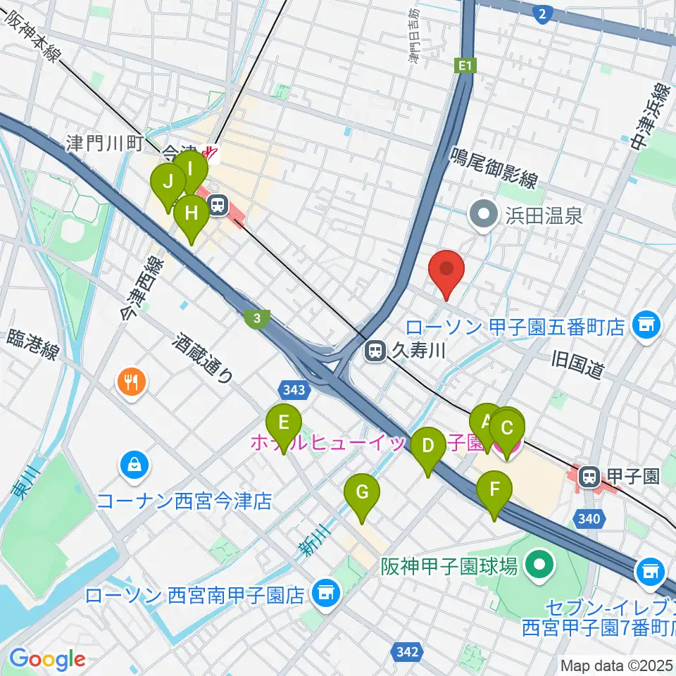 有限会社グーターコンパス周辺のホテル一覧地図