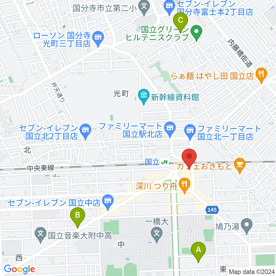 K.STUDIO スタインウェイスタジオ周辺のホテル一覧地図