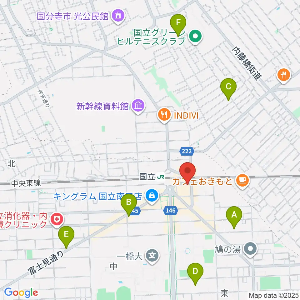 K.STUDIO スタインウェイスタジオ周辺のホテル一覧地図