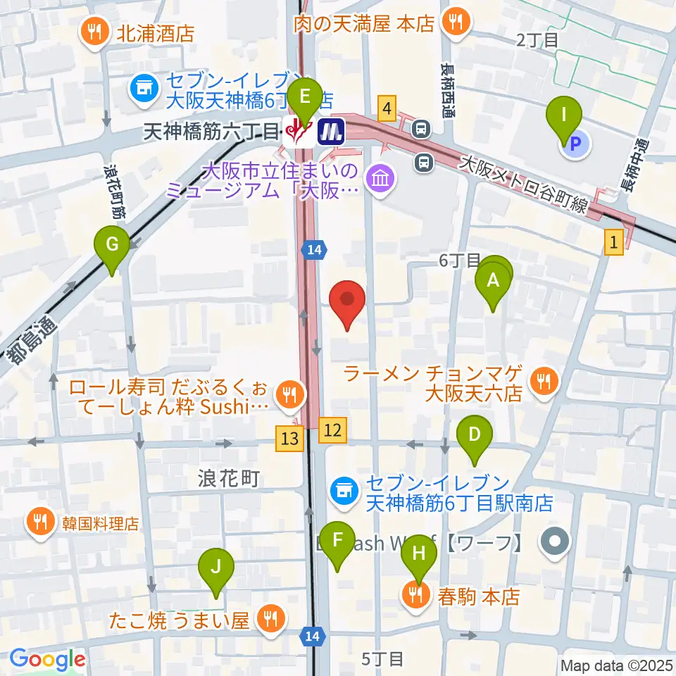 フィス音楽教室周辺のホテル一覧地図