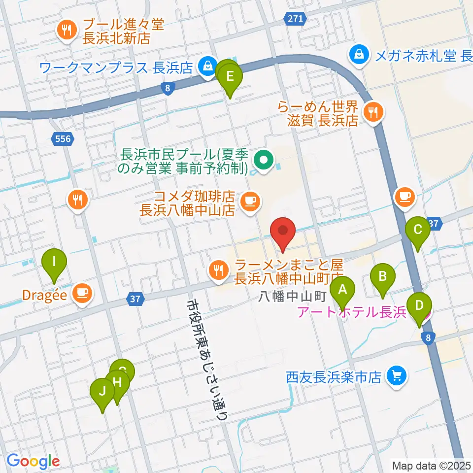 イケダ光音堂周辺のホテル一覧地図