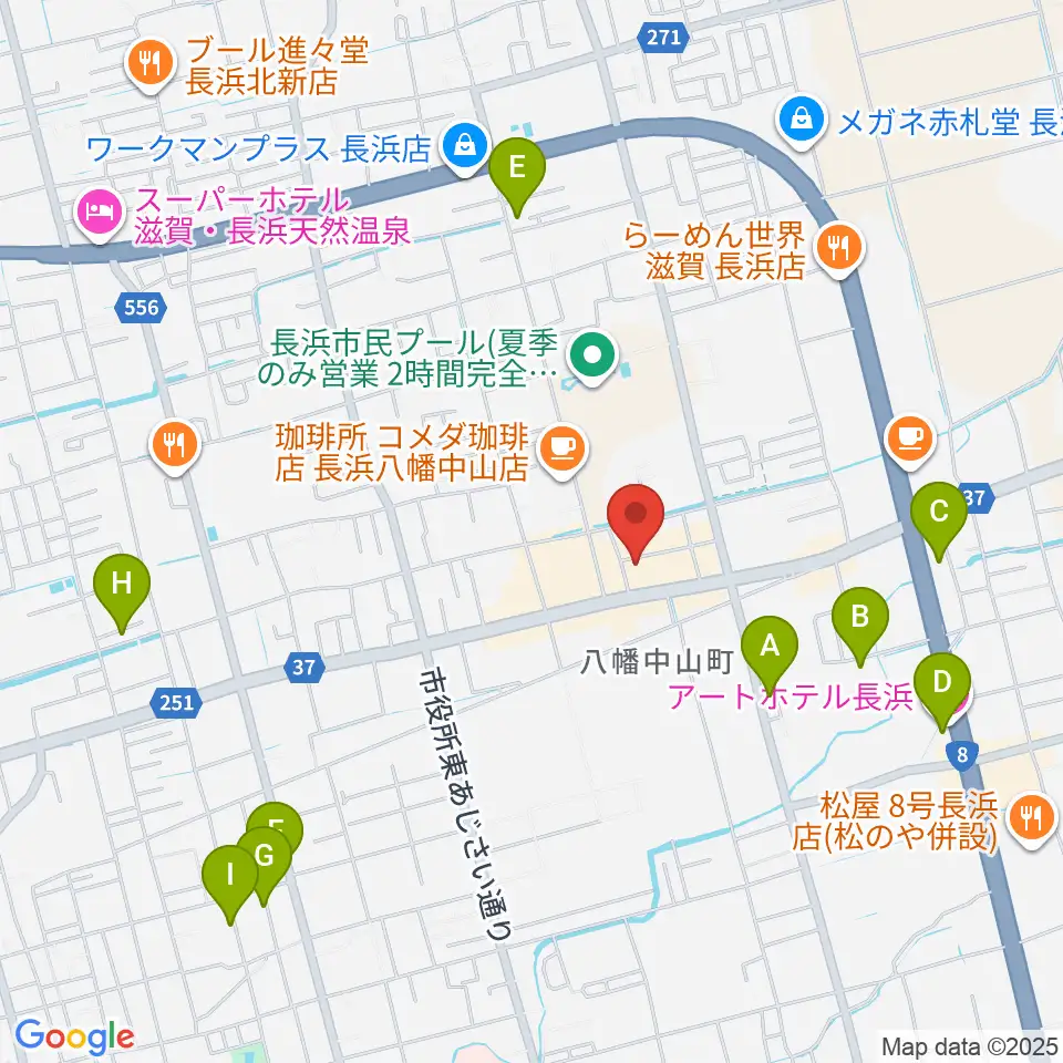 イケダ光音堂周辺のホテル一覧地図