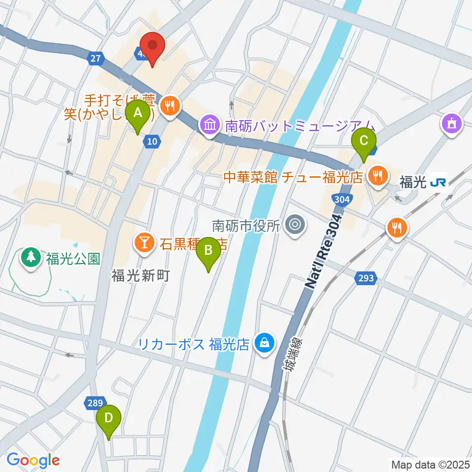 音楽堂福光スタジオベル周辺のホテル一覧地図