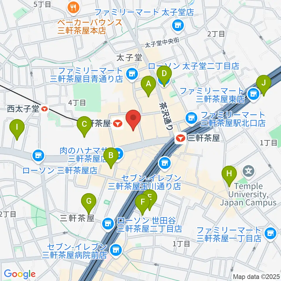 世田谷パブリックシアター周辺のホテル一覧地図