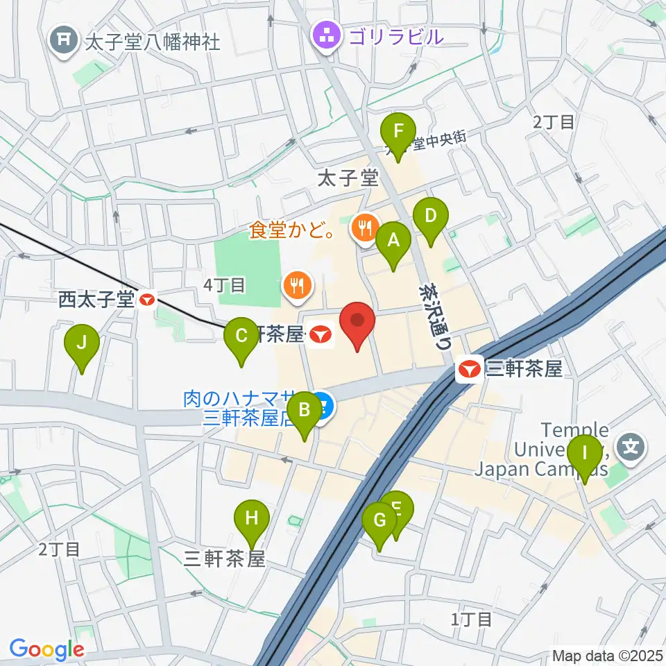 世田谷パブリックシアター周辺のホテル一覧地図