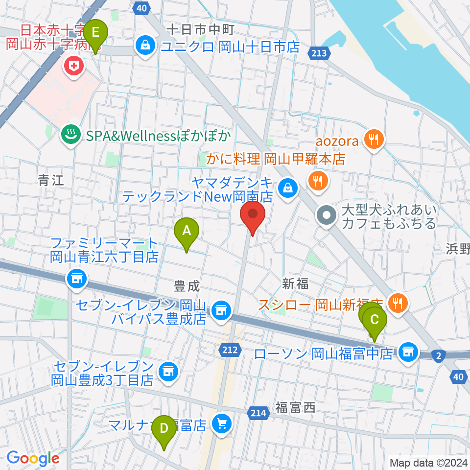 浜松ピアノ店周辺のホテル一覧地図