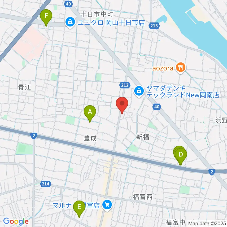 浜松ピアノ店周辺のホテル一覧地図