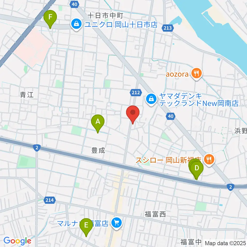 浜松ピアノ店周辺のホテル一覧地図