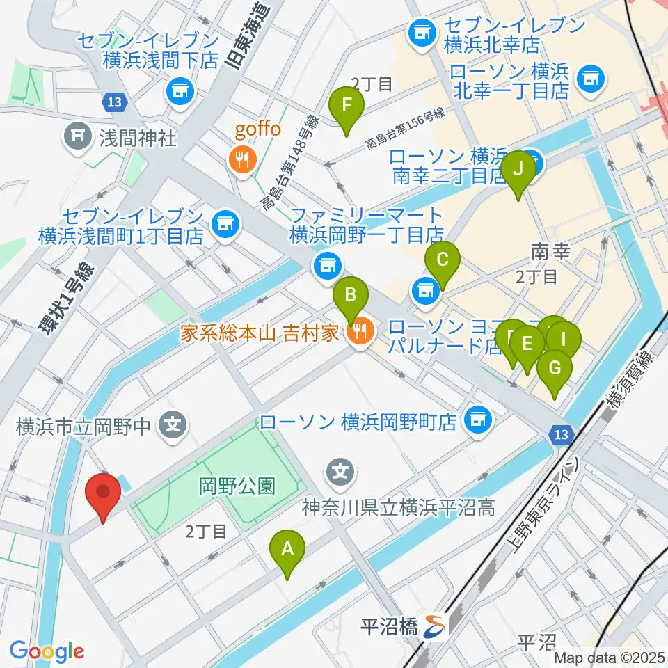 モアハーモニー周辺のホテル一覧地図