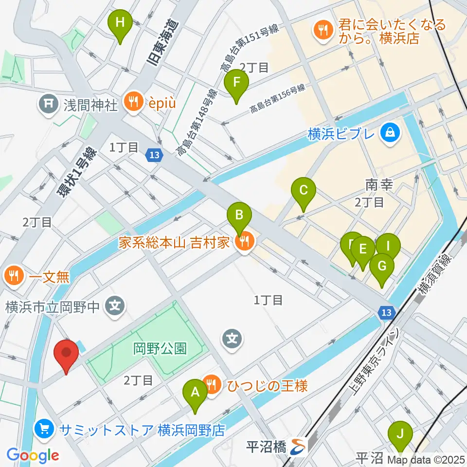 モアハーモニー周辺のホテル一覧地図