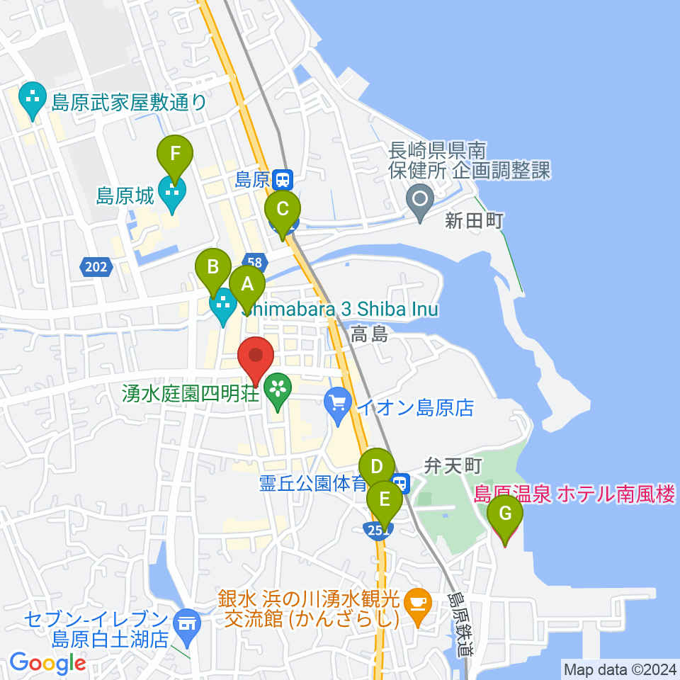 横浜屋ルーム・スタジオレンタル周辺のホテル一覧地図