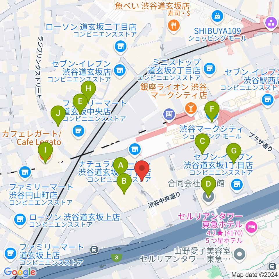 ノナカ・ミュージックハウス周辺のホテル一覧地図