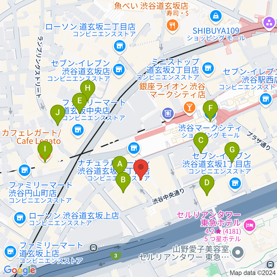 ノナカ・ミュージックハウス周辺のホテル一覧地図