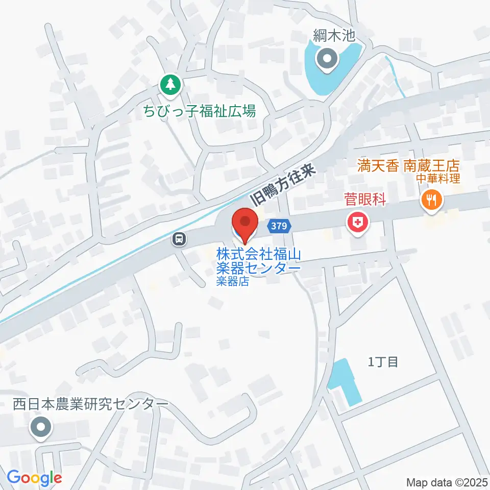 福山楽器センター周辺のホテル一覧地図