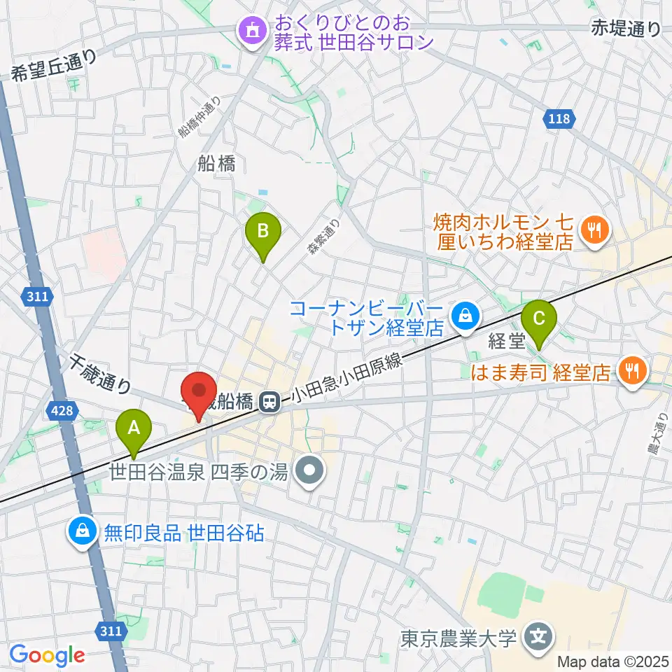 APOCシアター周辺のホテル一覧地図