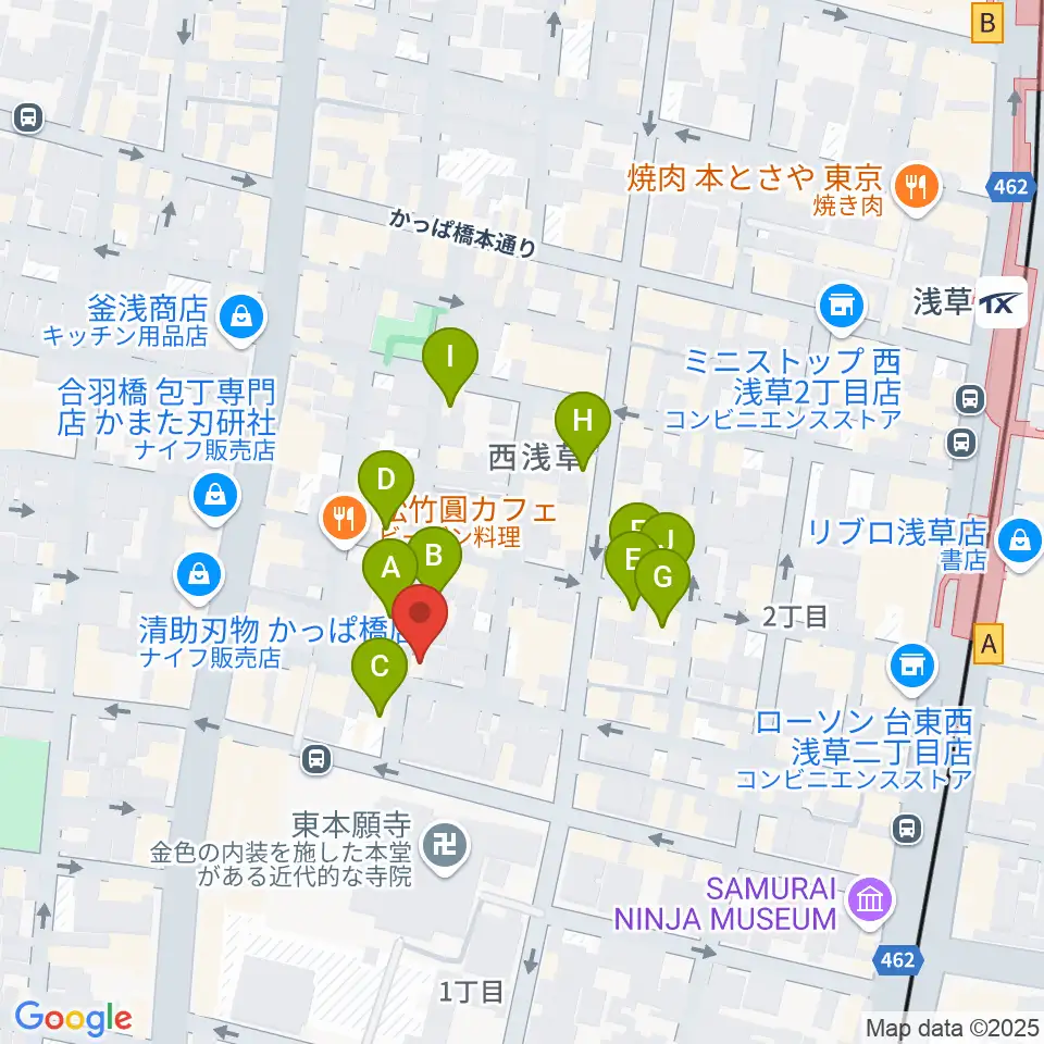 あさくさ劇亭周辺のホテル一覧地図