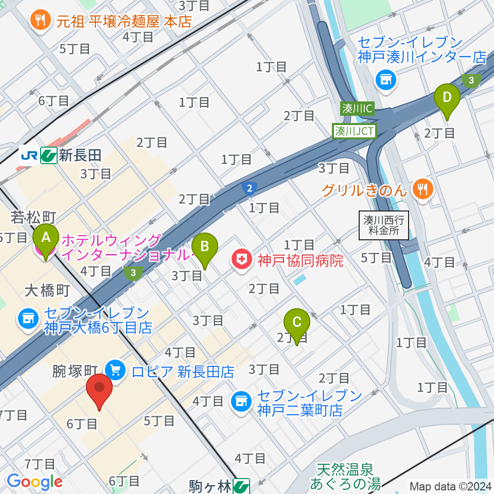 アートシアターdB神戸周辺のホテル一覧地図