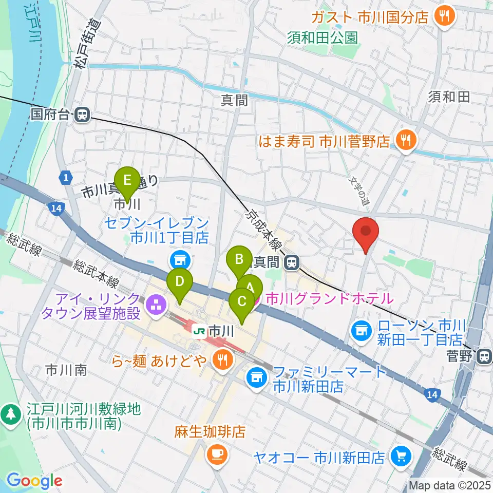 三陽楽器店周辺のホテル一覧地図