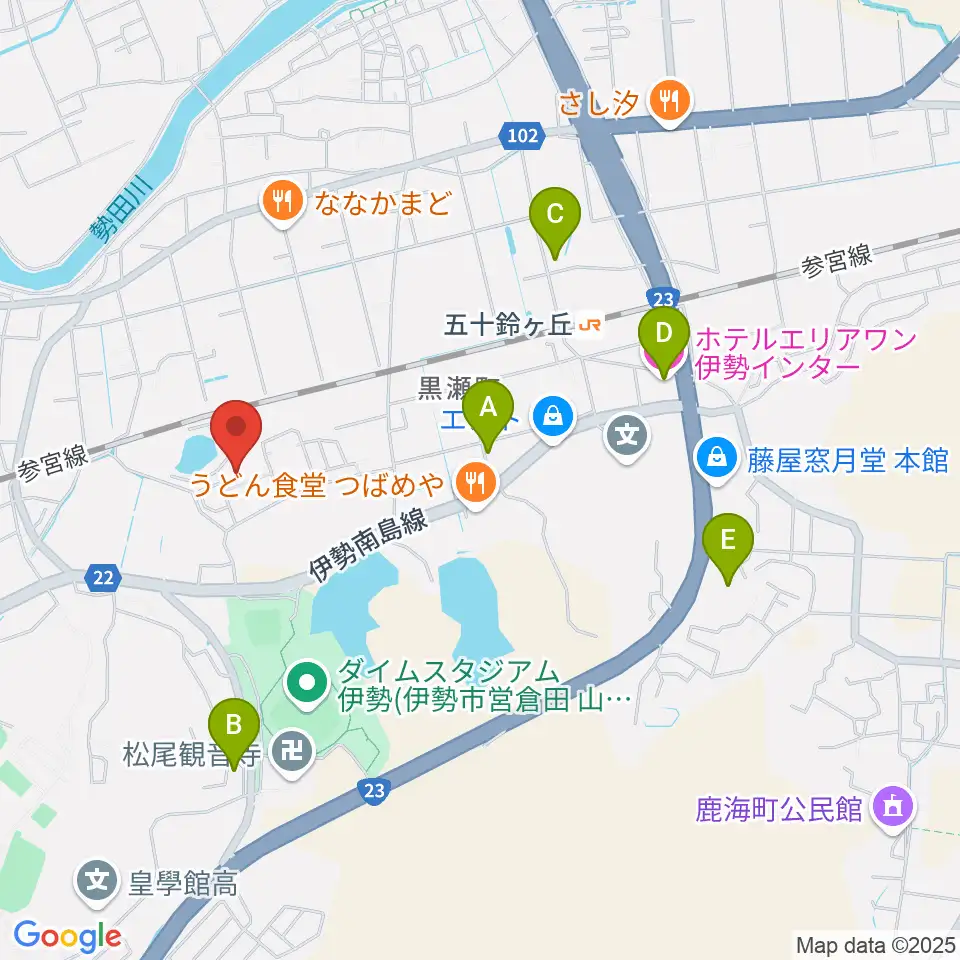 いせトピア周辺のホテル一覧地図