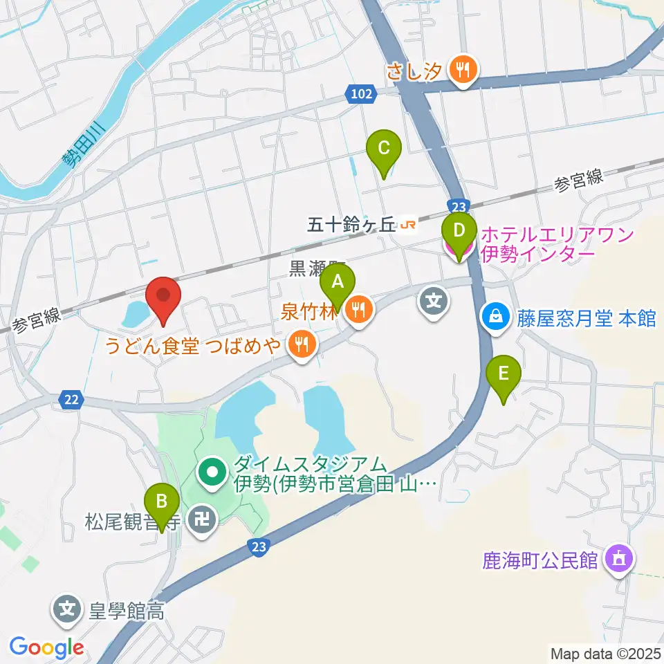 いせトピア周辺のホテル一覧地図