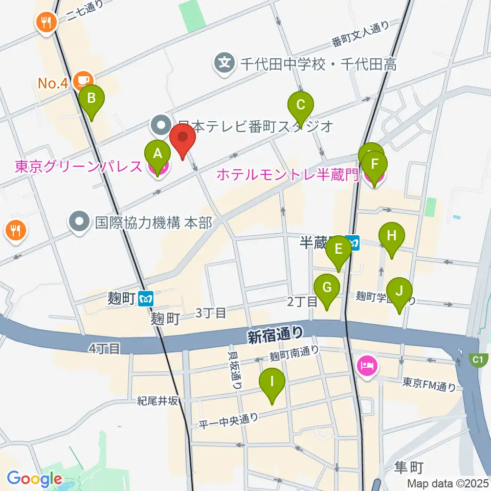 青山ハープ東京ショールーム周辺のホテル一覧地図